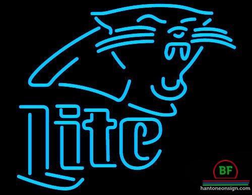 Custom Miller Lite Carolina Panthers Neon Sign NFL Teams Neon Light