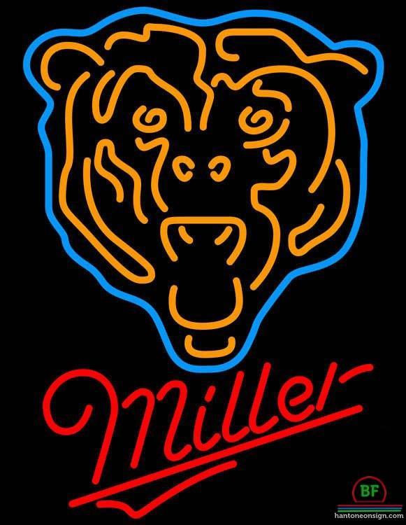 Custom Miller Chicago Bears Neon Sign NFL Teams Neon Light