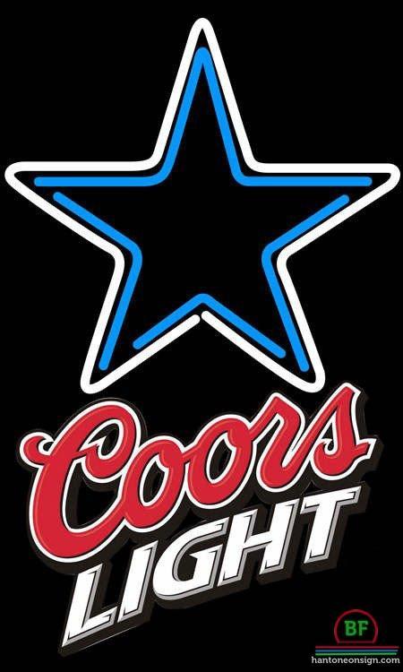 Custom Coors Light Dallas Cowboys Neon Sign NFL Teams Neon Light