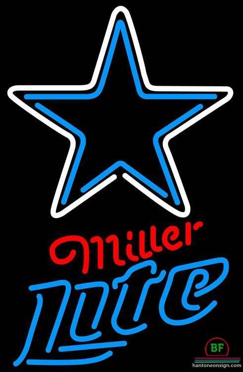 Custom Miller Lite Dallas Cowboys Neon Sign NFL Teams Neon Light