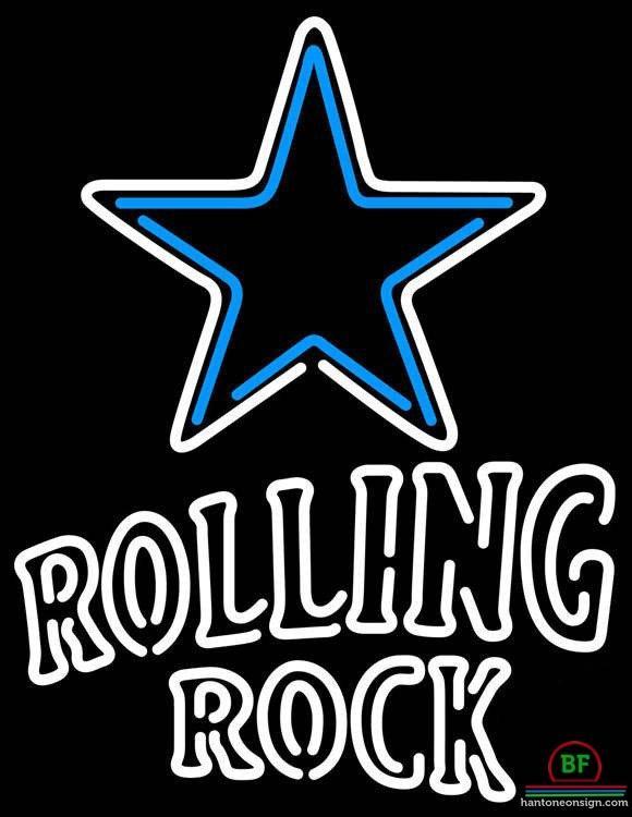 Custom Rolling Rock Dallas Cowboys Neon Sign NFL Teams Neon Light