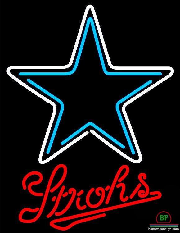 Custom Strohs Dallas Cowboys Neon Sign NFL Teams Neon Light