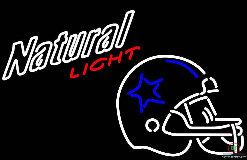 Custom Natural Light Dallas Cowboys Helmet Neon Sign NFL Teams Neon Light