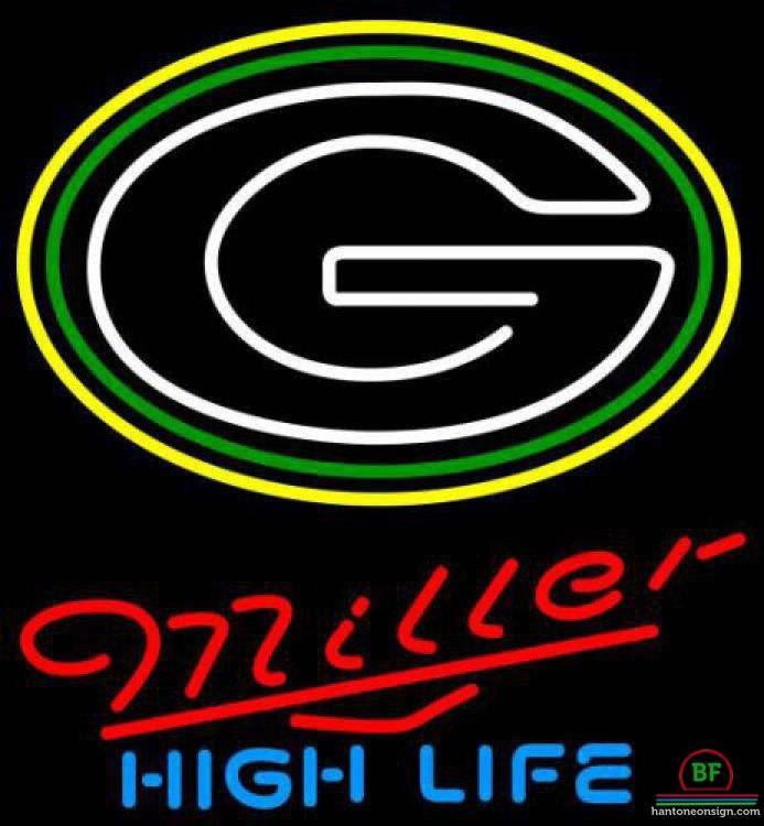 Custom Miller High Life Green Bay Packers Neon Sign NFL Teams Neon Light