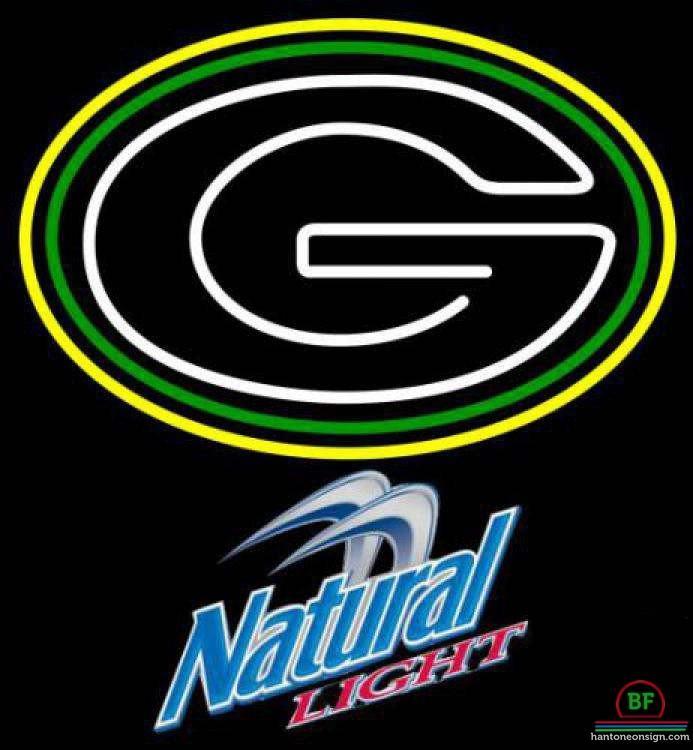 Custom Natural Light Green Bay Packers Neon Sign NFL Teams Neon Light