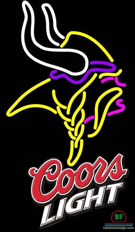 Custom Coors Light Minnesota Vikings Neon Sign NFL Teams Neon Light