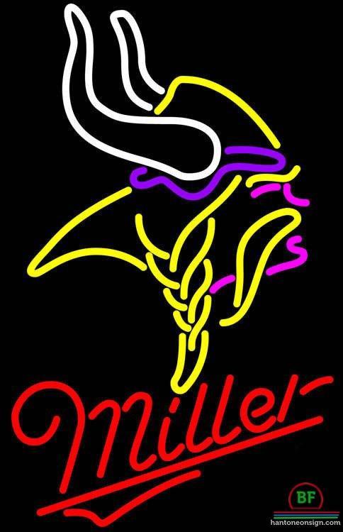 Custom Miller Minnesota Vikings Neon Sign NFL Teams Neon Light
