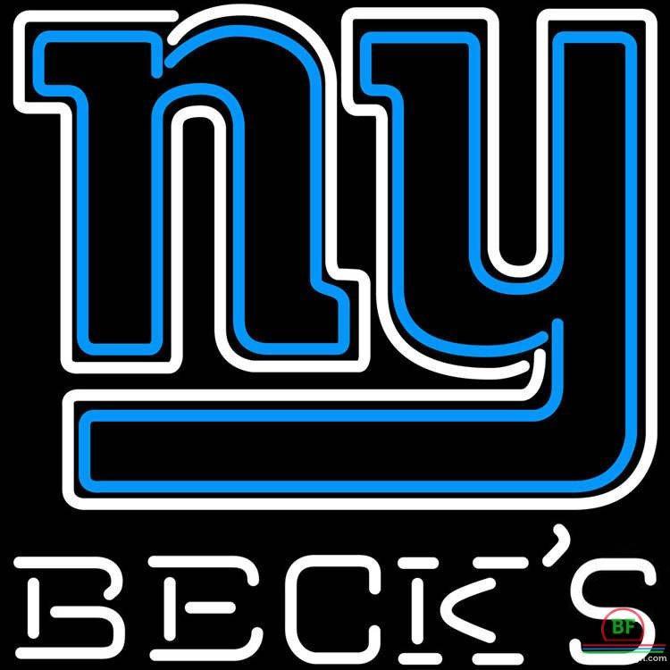 Custom Becks New York Giants Neon Sign NFL Teams Neon Light