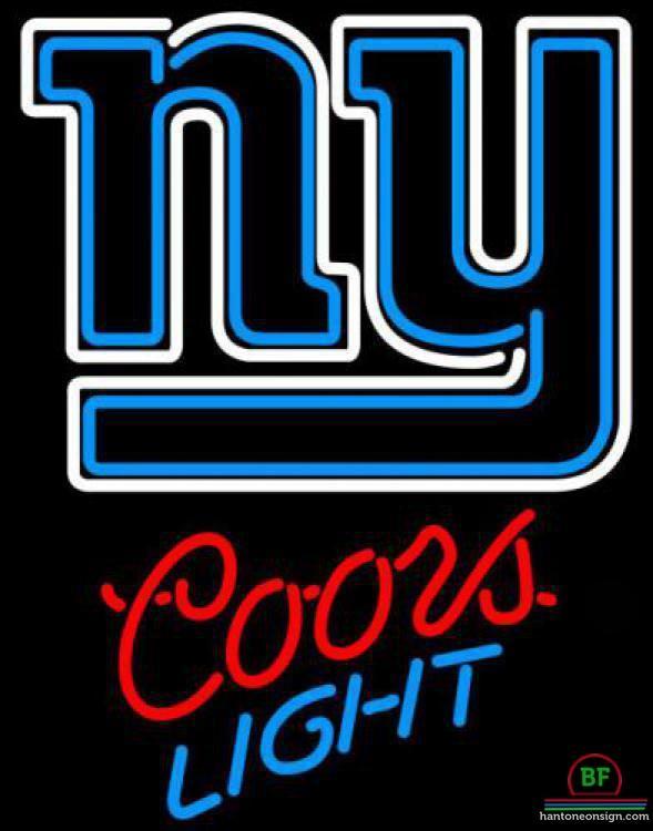 Custom Coors Light New York Giants Neon Sign NFL Teams Neon Light