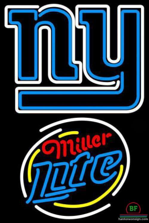 Custom Miller Lite New York Giants Neon Sign NFL Teams Neon Light