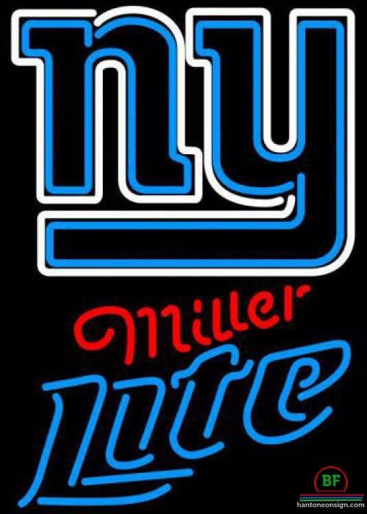 Custom Miller Lite New York Giants Neon Sign NFL Teams Neon Light
