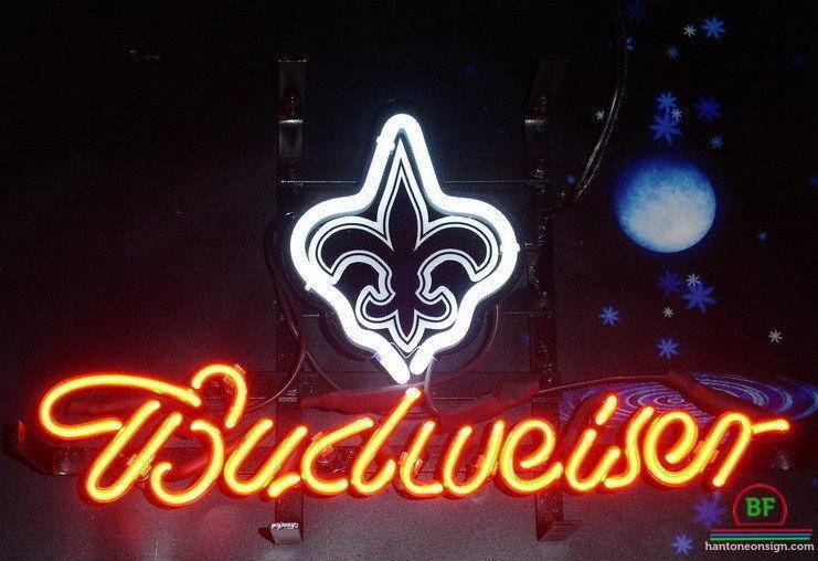 Custom Budweiser Orleans Saints Neon Sign NFL Teams Neon Light