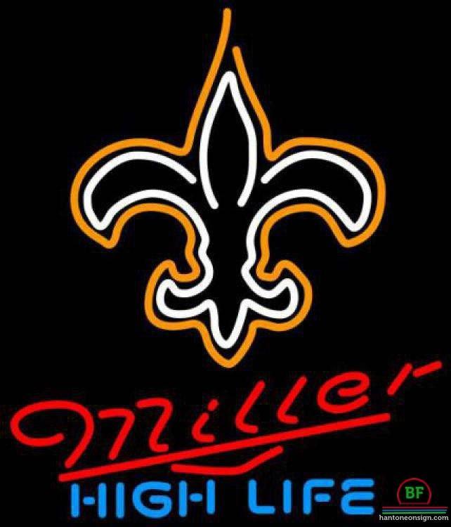Custom Miller High Life Orleans Saints Neon Sign NFL Teams Neon Light