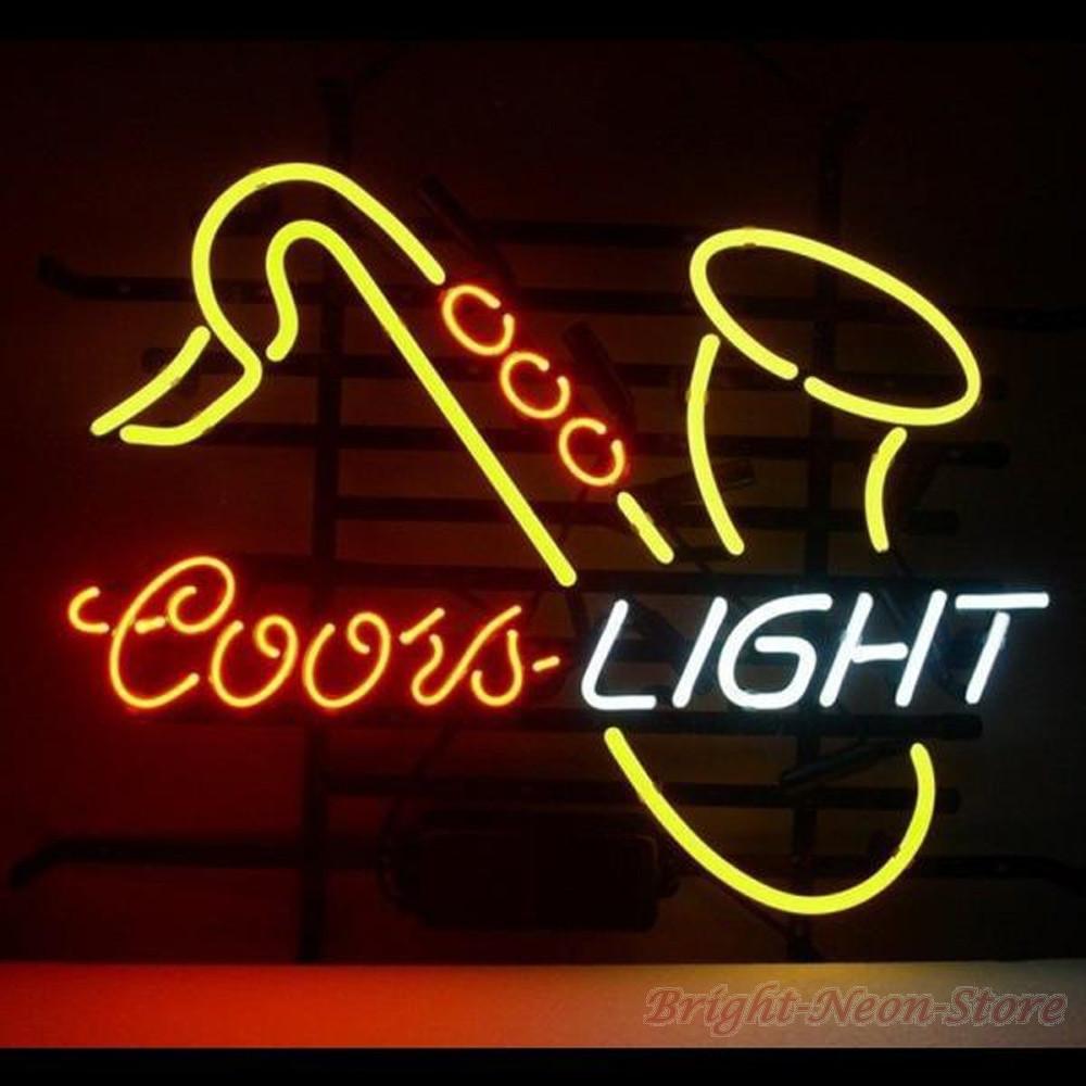 Custom Coors Light Saxhorn Neon Sign