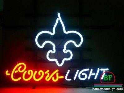 Custom Coors Light Orleans Saints Neon Sign NFL Teams Neon Light