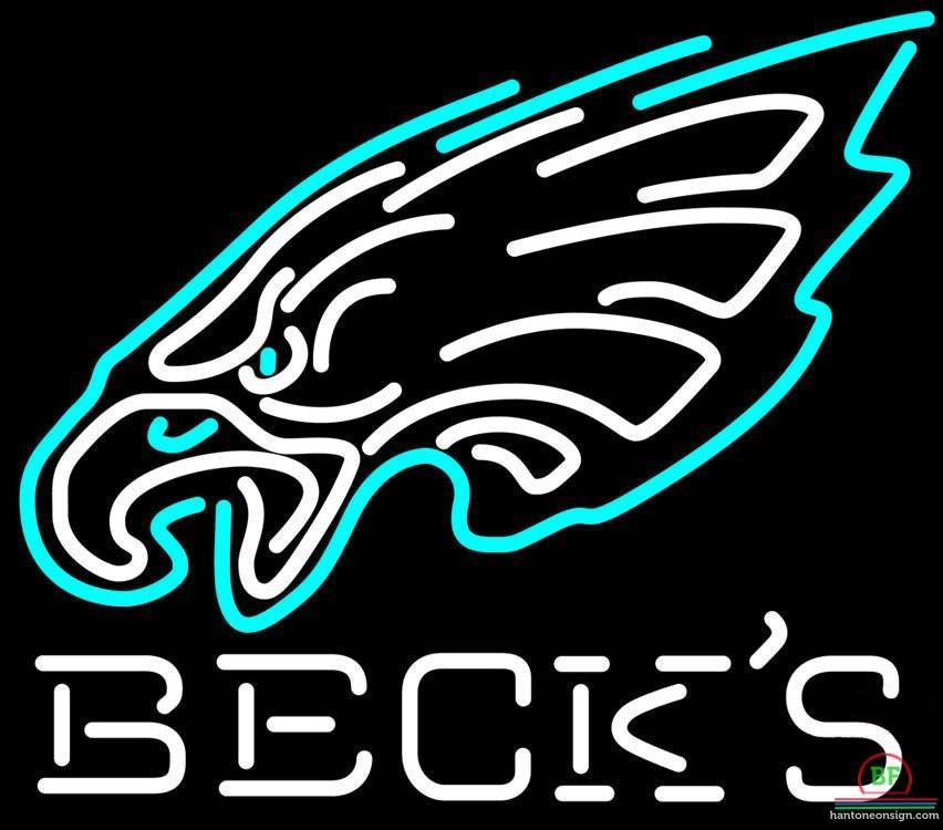 Custom Becks Philadelphia Eagles Neon Sign NFL Teams Neon Light
