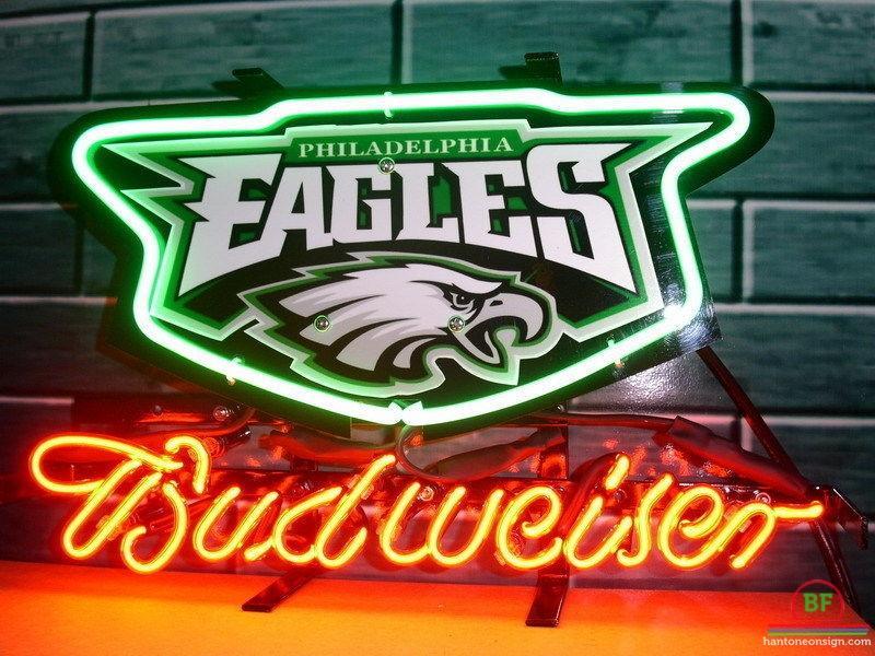 Custom Budweiser Philadelphia Eagles Neon Sign NFL Teams Neon Light