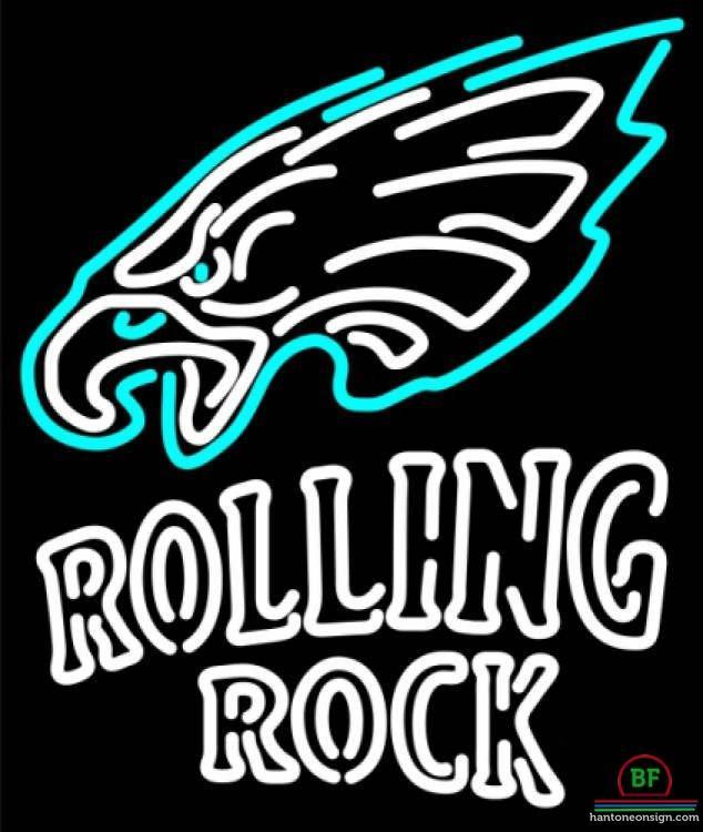 Custom Rolling Rock Philadelphia Eagles Neon Sign NFL Teams Neon Light