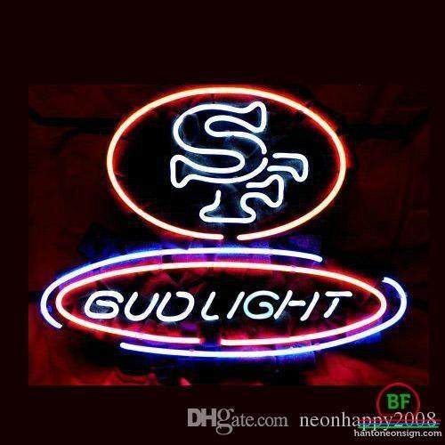 Custom Bud Light San Francisco 49ers Neon Sign NFL Teams Neon Light