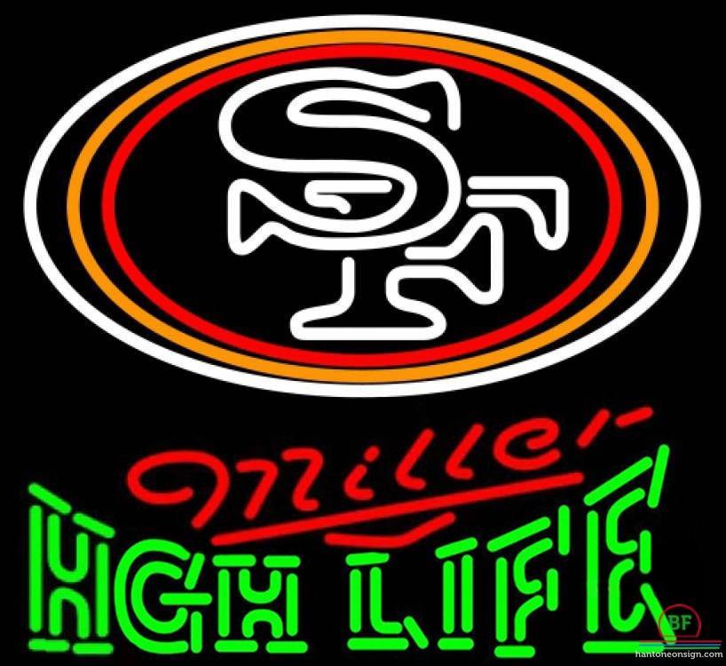 Custom Miller High Life San Francisco 49ers Neon Sign NFL Teams Neon Light