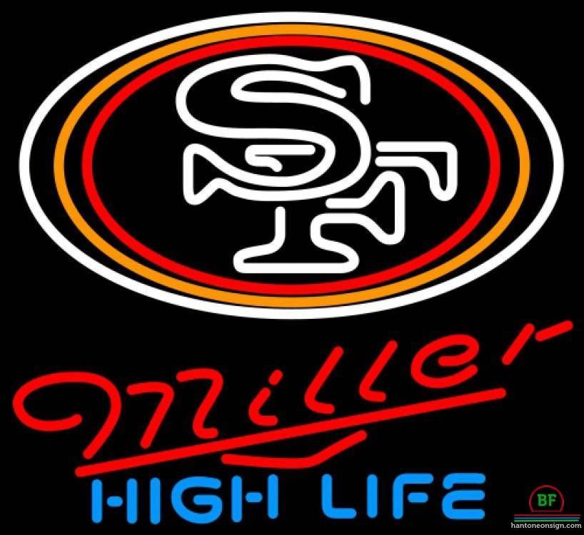 Custom Miller High Life San Francisco 49ers Neon Sign NFL Teams Neon Light