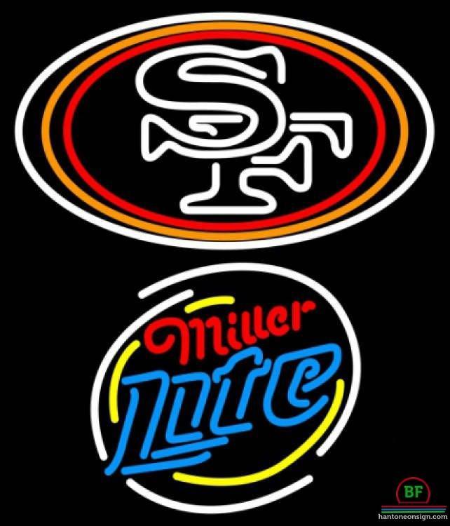 Custom Miller Lite San Francisco 49ers Neon Sign NFL Teams Neon Light