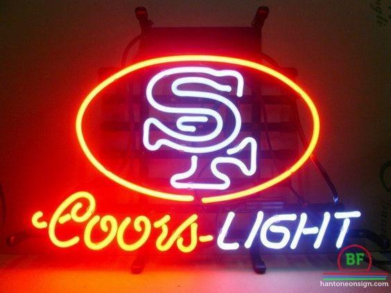 Custom Coors Light San Francisco 49ers Neon Sign NFL Teams Neon Light