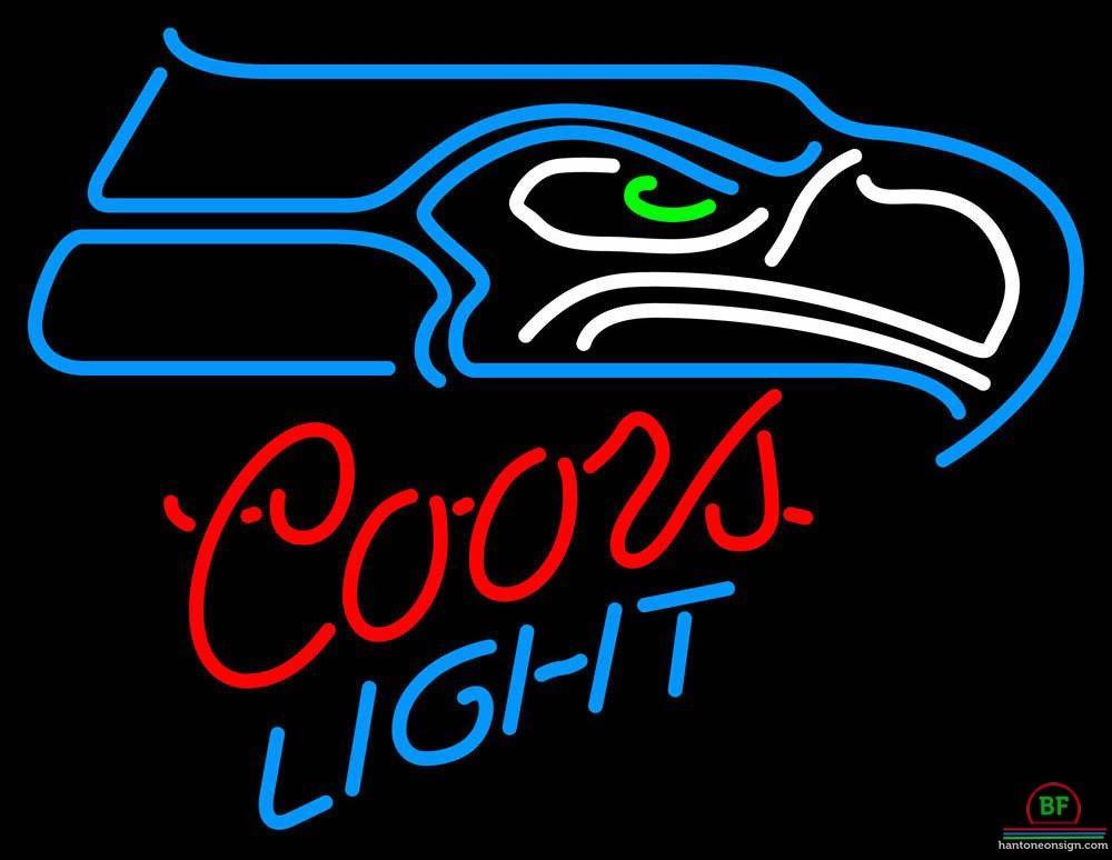 Custom Coors Light Seattle Seahawks Neon Sign NFL Teams Neon Light