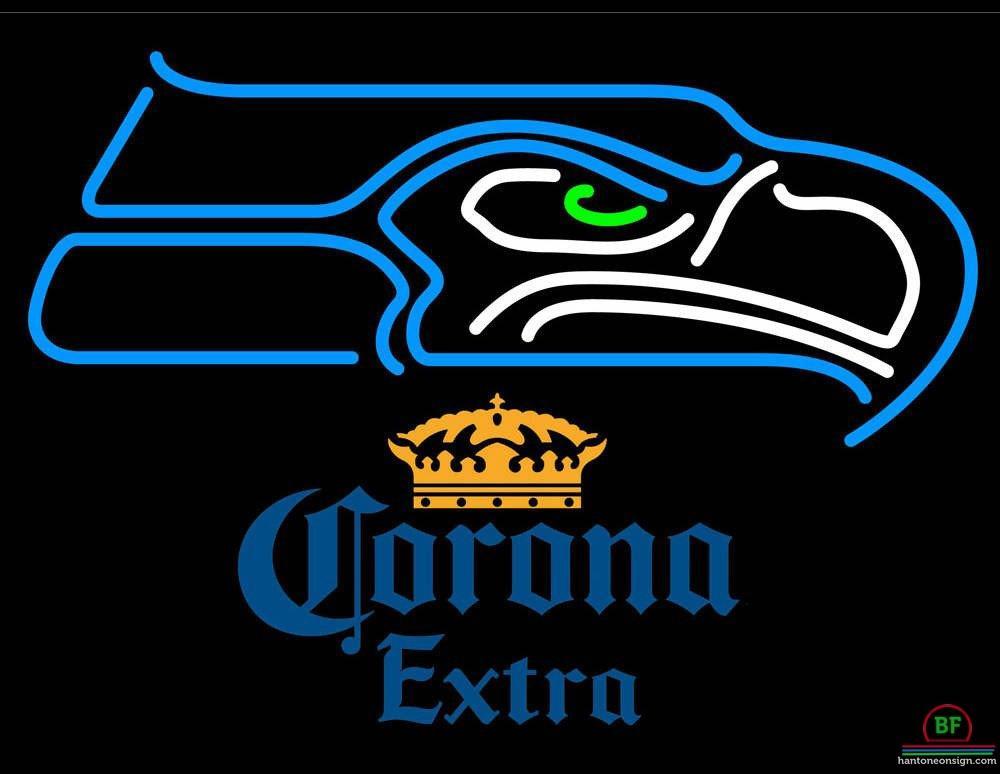 Custom Corona Extra Seattle Seahawks Neon Sign NFL Teams Neon Light
