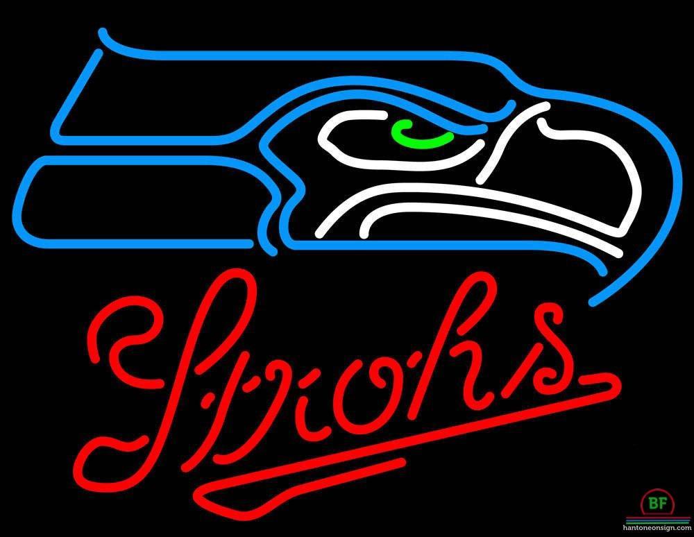 Custom Strohs Seattle Seahawks Neon Sign NFL Teams Neon Light
