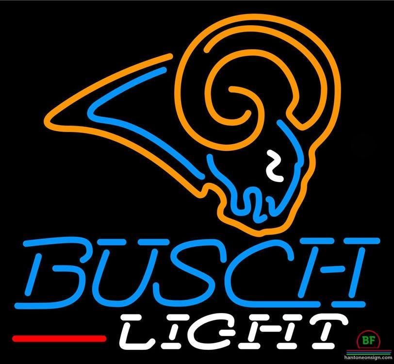 Custom Busch Beer St Louis Rams Neon Sign NFL Teams Neon Light