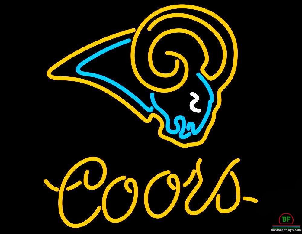 Custom Coors Light St Louis Rams Neon Sign NFL Teams Neon Light