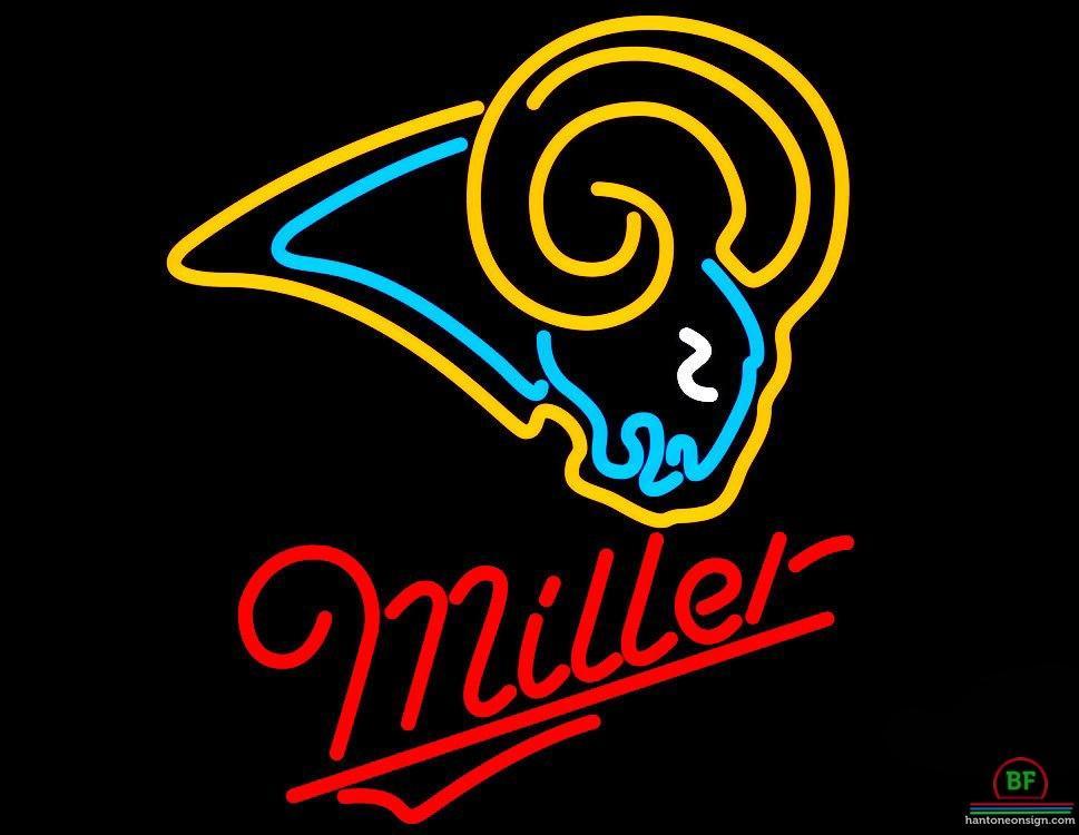 Custom Miller St Louis Rams Neon Sign NFL Teams Neon Light