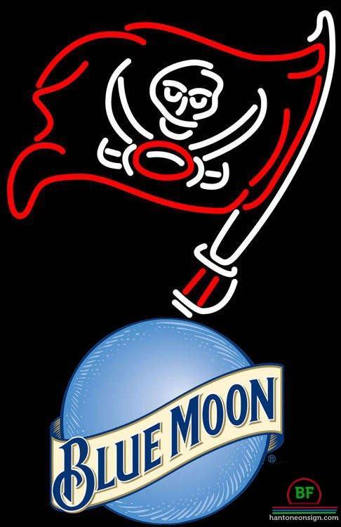 Custom Blue Moon Tampa Bay Buccaneers Neon Sign NFL Teams Neon Light