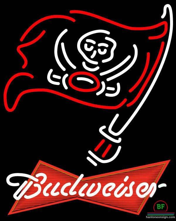 Custom Budweiser Tampa Bay Buccaneers Neon Sign NFL Teams Neon Light