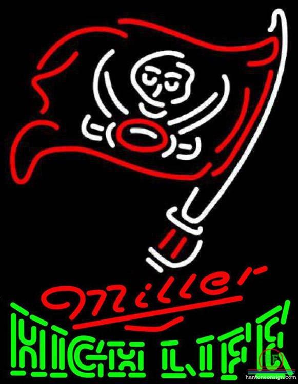 Custom Miller High Life Tampa Bay Buccaneers Neon Sign NFL Teams Neon Light