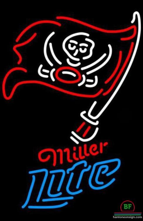 Custom Miller Lite Tampa Bay Buccaneers Neon Sign NFL Teams Neon Light