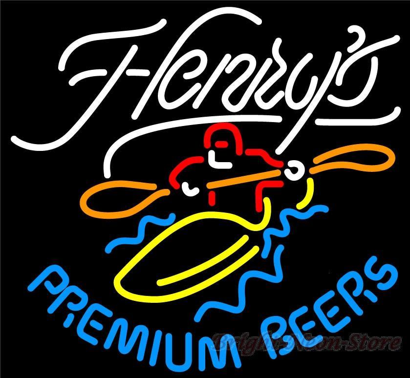 Custom Henrys Premium Beers Neon Sign