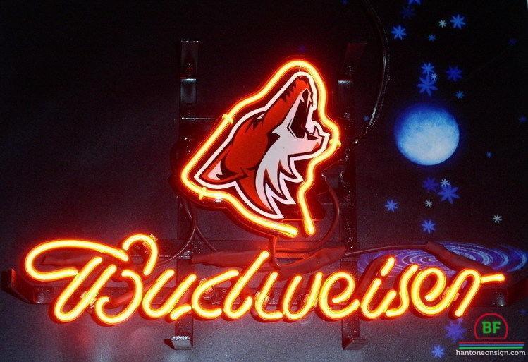 Custom Budweiser Arizona Coyotes Neon Sign NHL Teams Neon Light