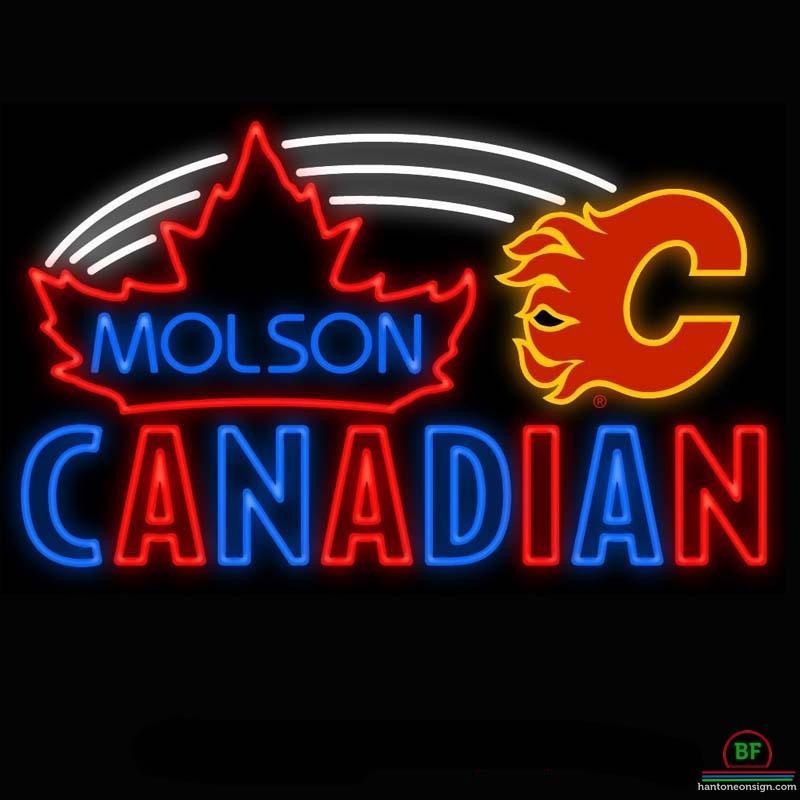 Custom Molson Canadia Calgary Flames Neon Sign NHL Teams Neon Light