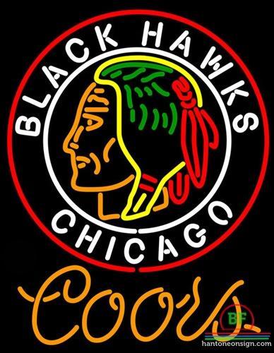 Custom Coors Light Chicago Blackhawks Neon Sign NHL Teams Neon Light