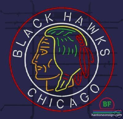 Custom Chicago Blackhawks Neon Sign NHL Teams Neon Light