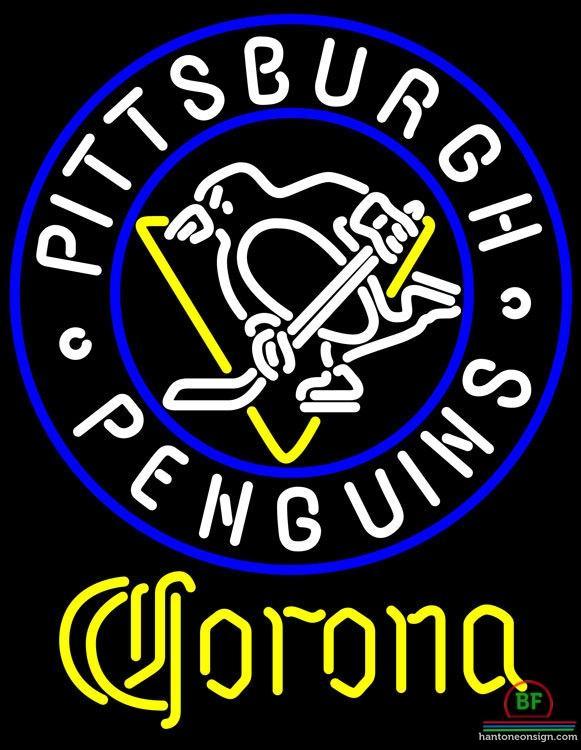 Custom Corona Pittsburgh Penguins Neon Sign NHL Teams Neon Light