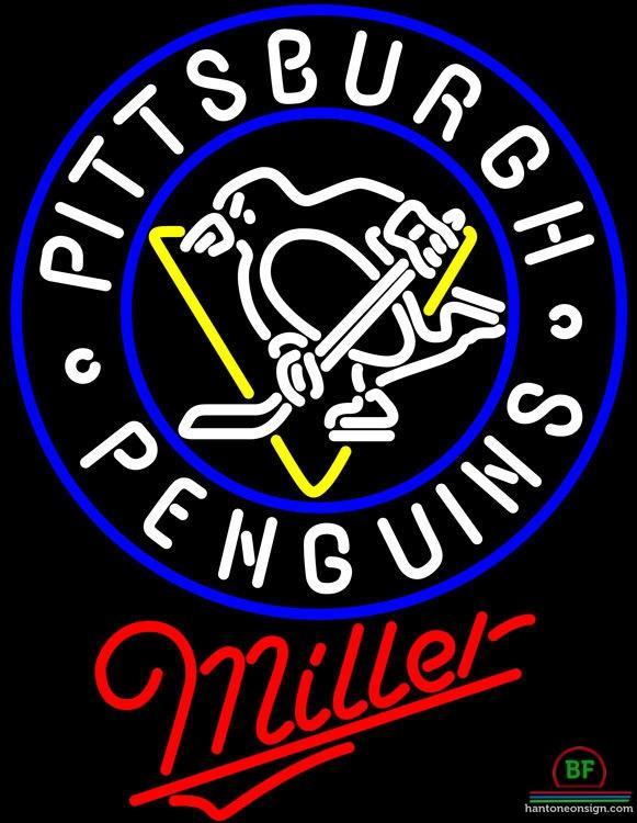 Custom Miller Pittsburgh Penguins Neon Sign NHL Teams Neon Light