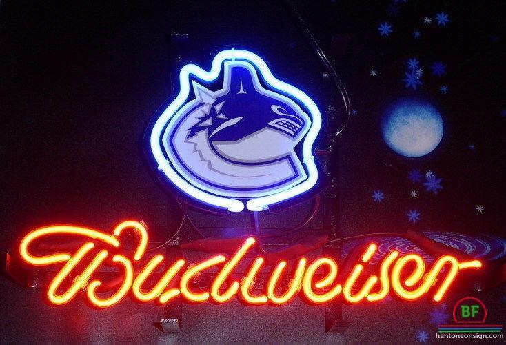 Custom Budweiser Vancouver Canucks Neon Sign NHL Teams Neon Light