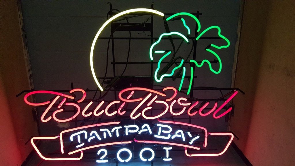 Custom Budbowl Tampa Bay 2001 Neon Sign