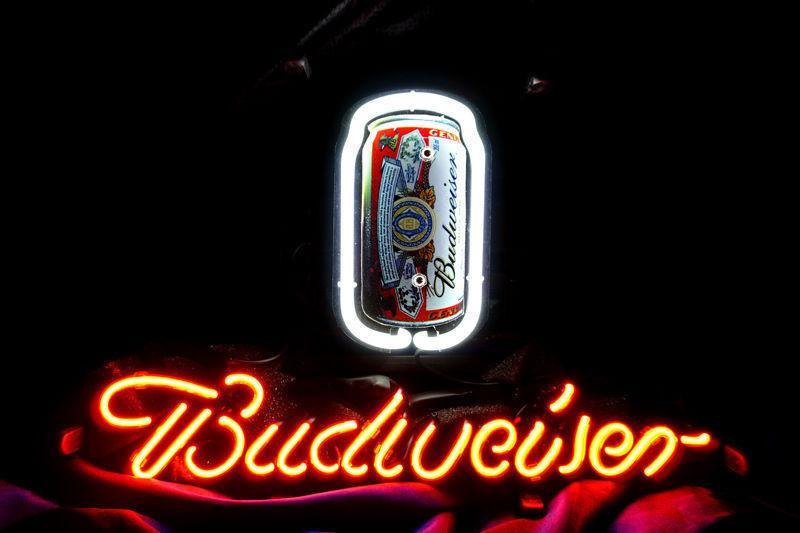 Custom Budweiser Can Neon Sign
