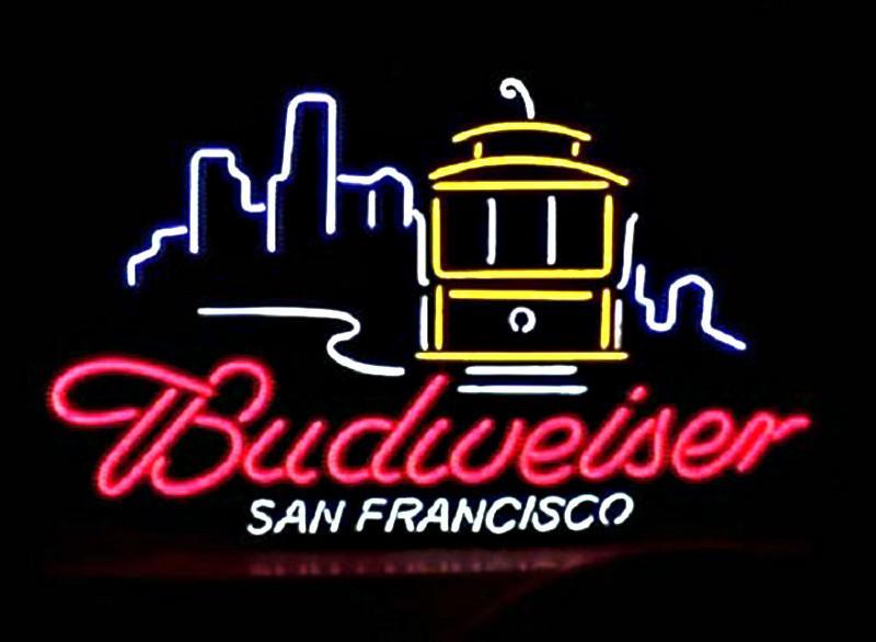Custom Budweiser San Francisco City Neon Sign