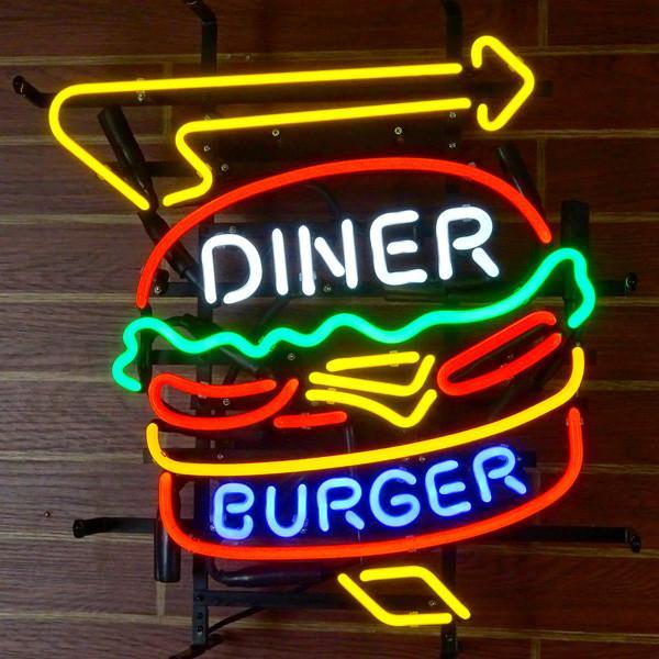 Custom Diner Burger Neon Sign