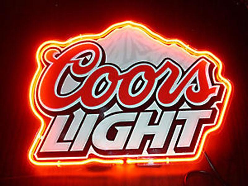 Custom Coors Light Beer Neon Sign